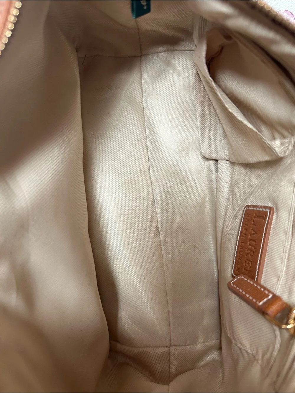 Vintage Leather Ralph Lauren hobo bag